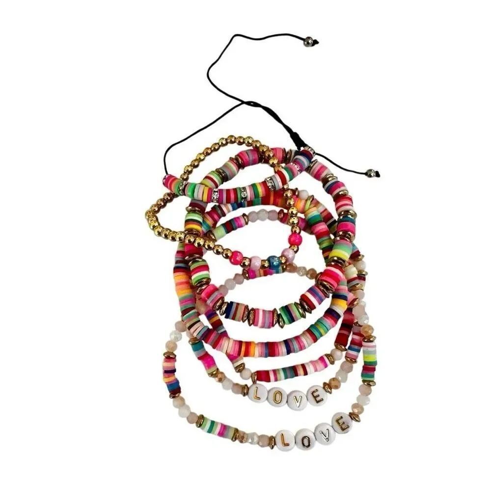Colorful beaded bracelet bundle - Picture 3 of 7